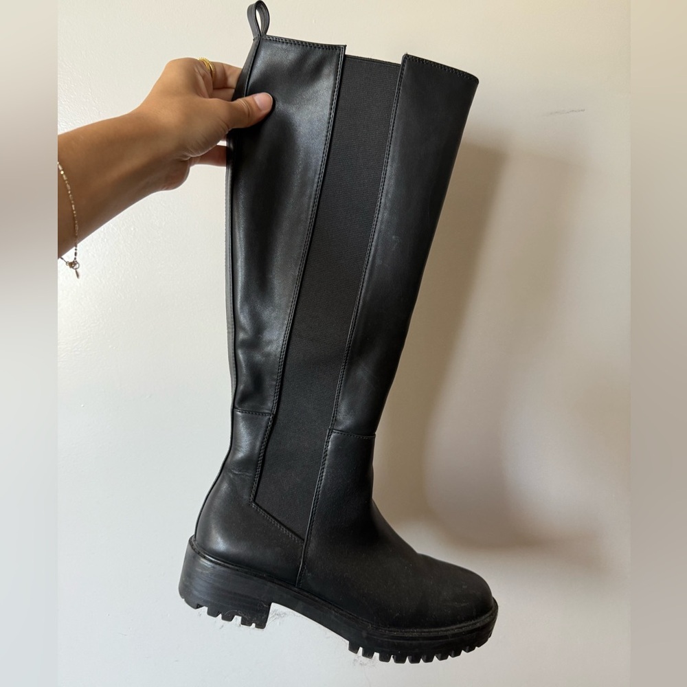 Black Knee-High Boots